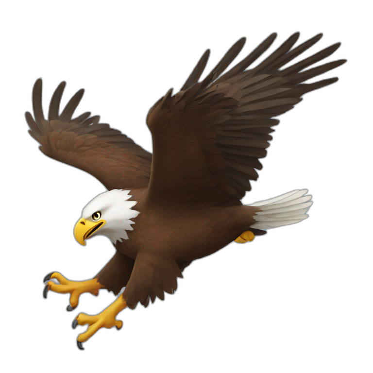 Flying eagle  emoji
