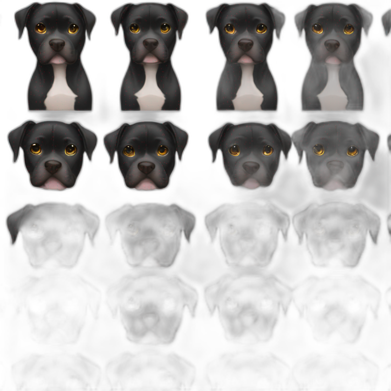 black pitbull emoji