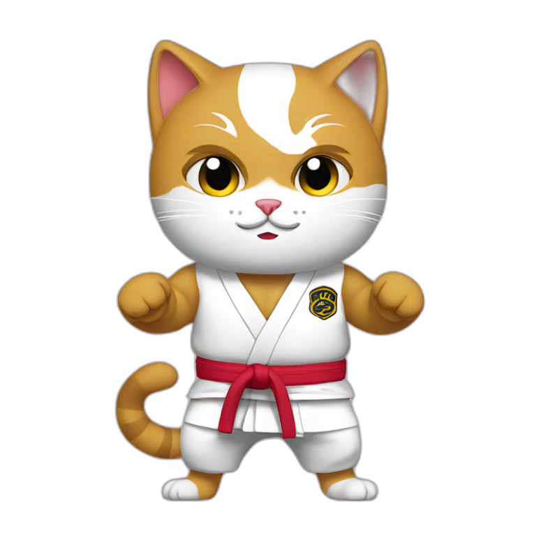 jiu-jitsu cat emoji