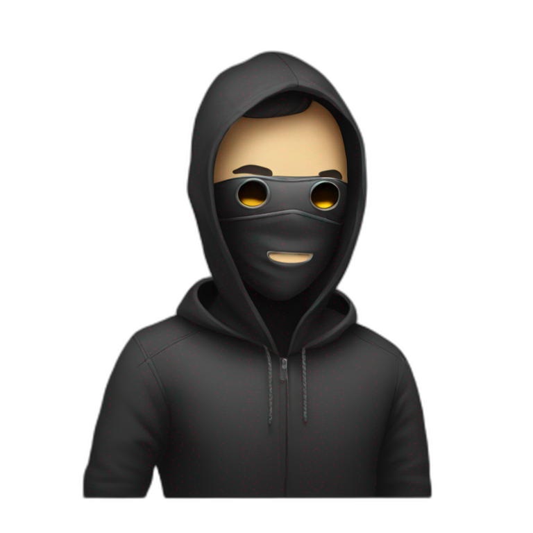Hacker with a mask emoji