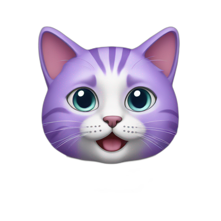 Purple cat emoji