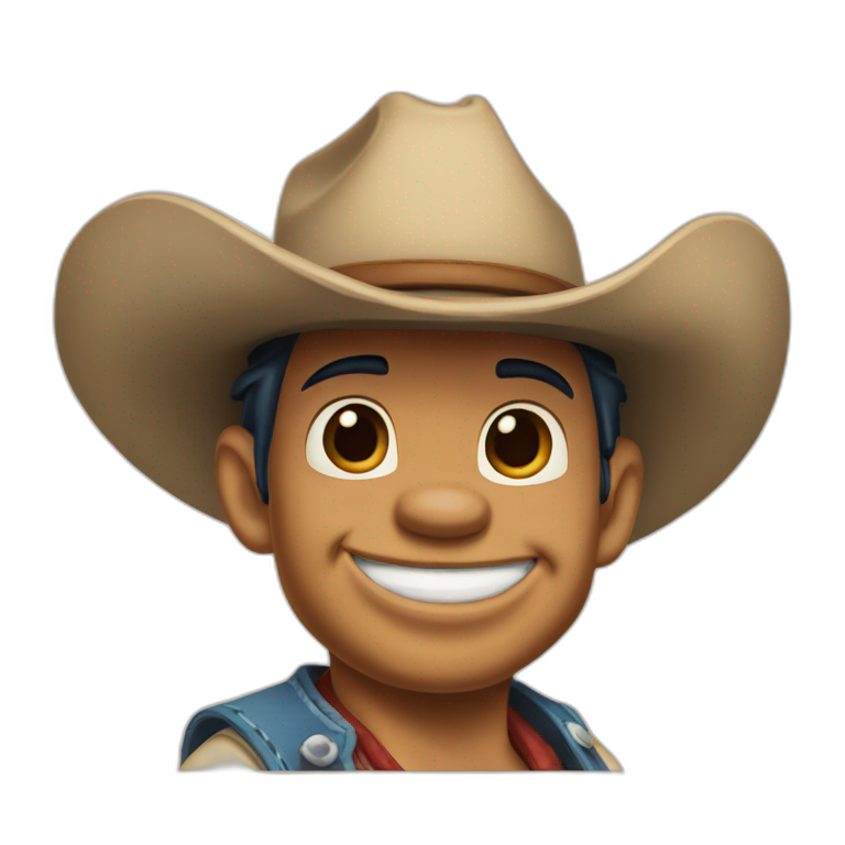 stitch cowboy from lilo and stitch emoji