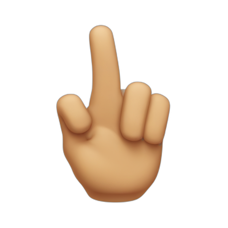 finger up emoji