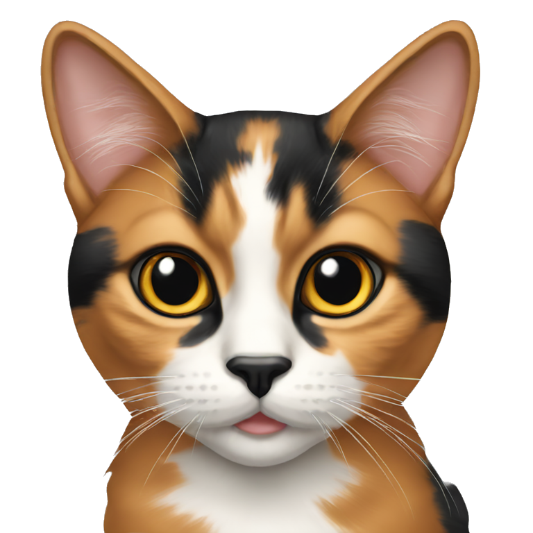 calico-cat-with-black-nose emoji