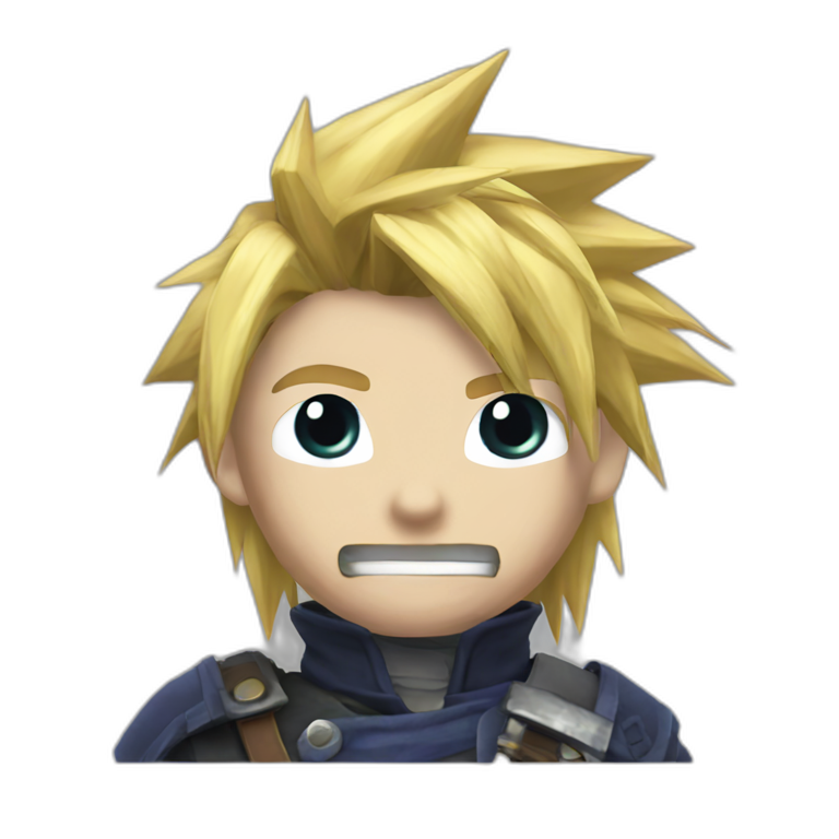 cloud strife final fantasy emoji