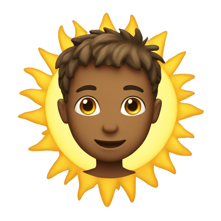 boy and sun emoji