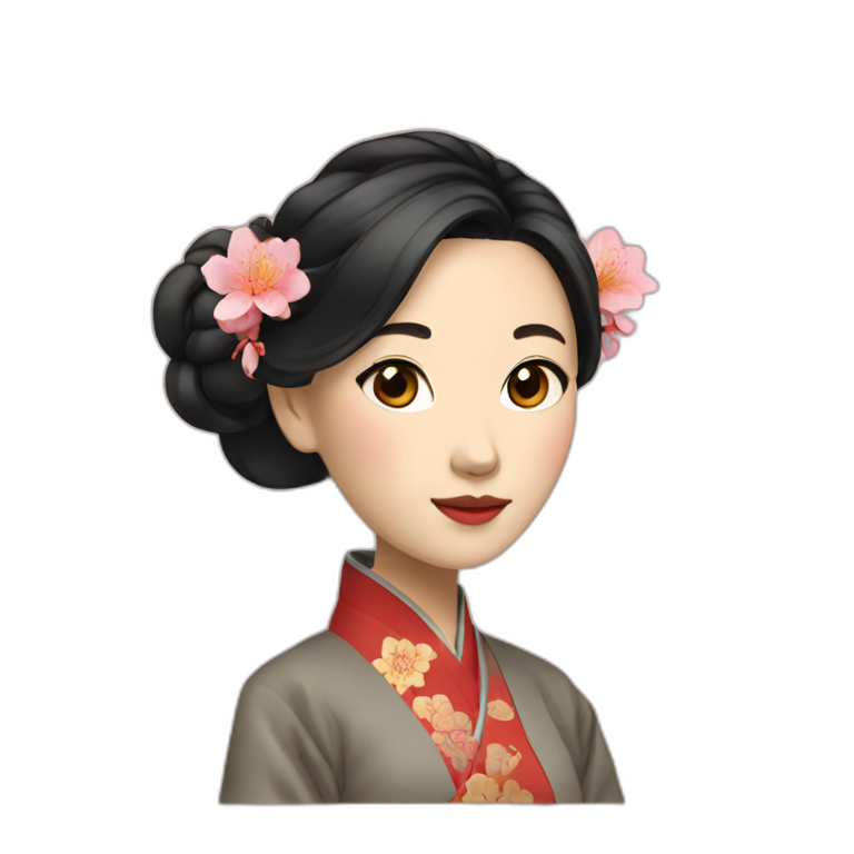 aesthetic chinese woman emoji
