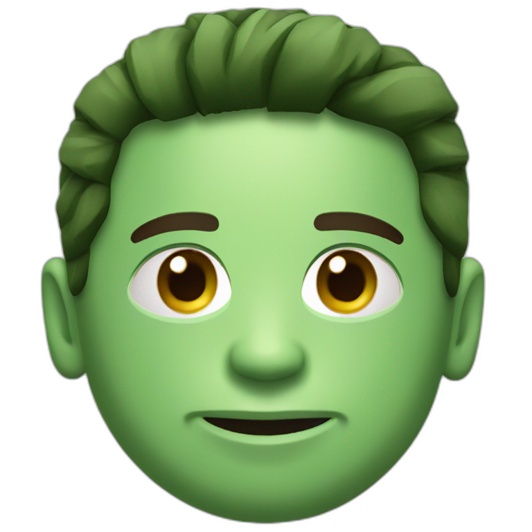 messi with green skin emoji