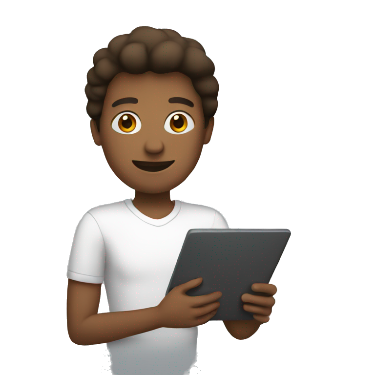 person holding tablet emoji