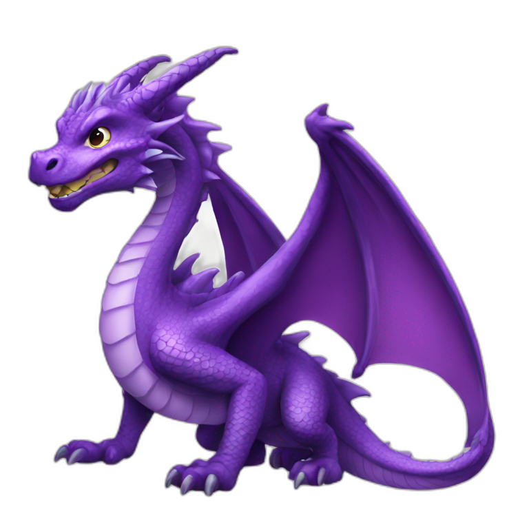 Purple dragon emoji