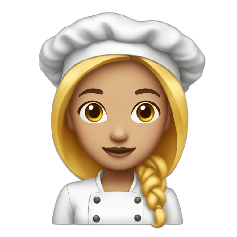 girl cook light color skin emoji