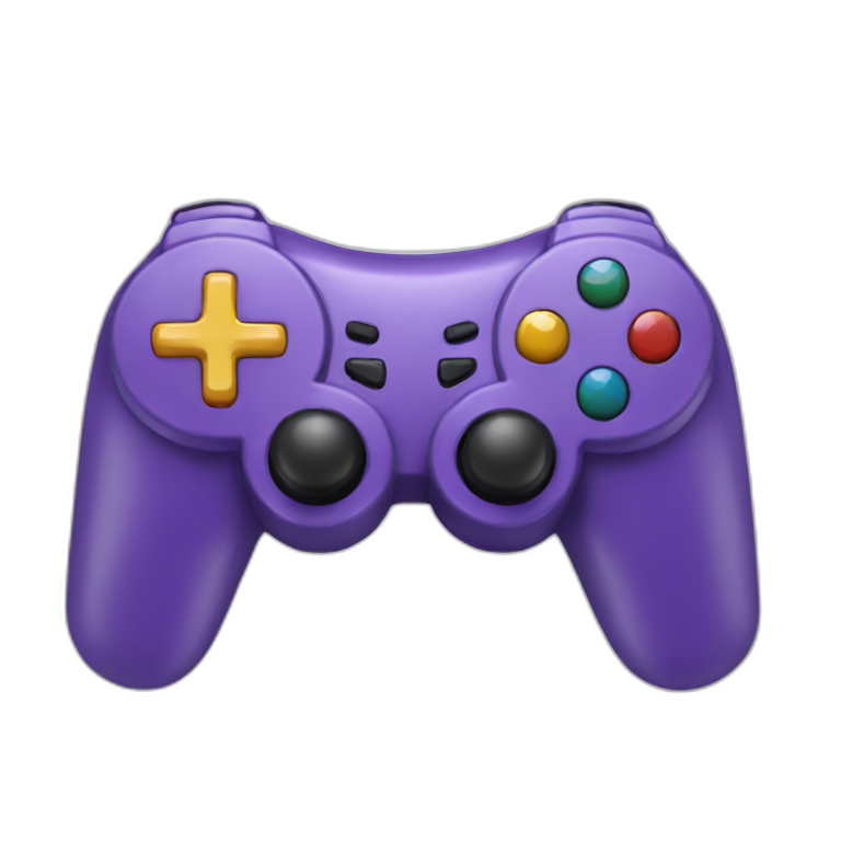 Gaming character with controller emoji