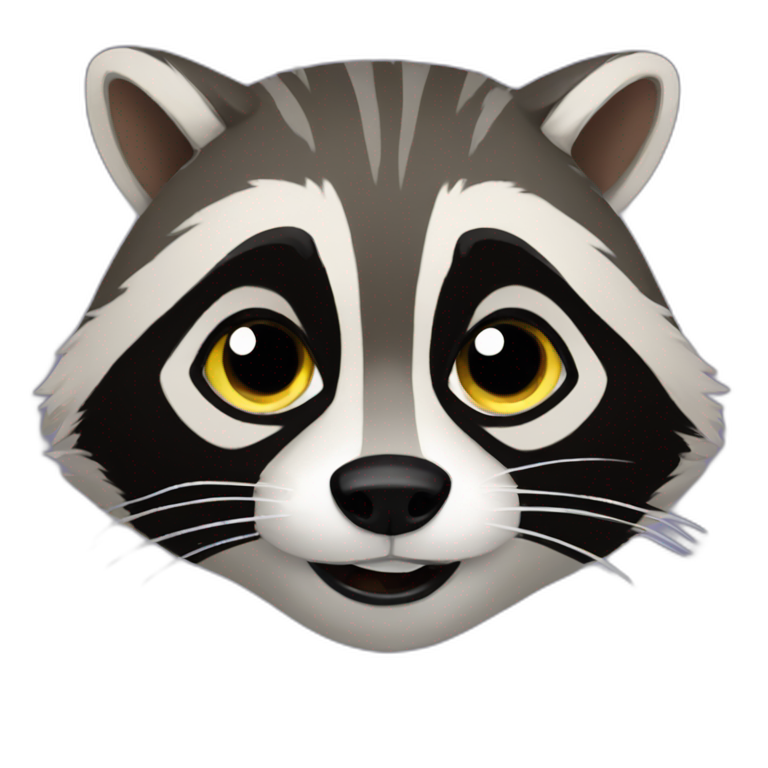 Raccoon from guardian of galaxy emoji
