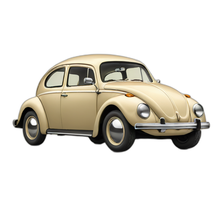 VW-beetle-vintage-beige emoji