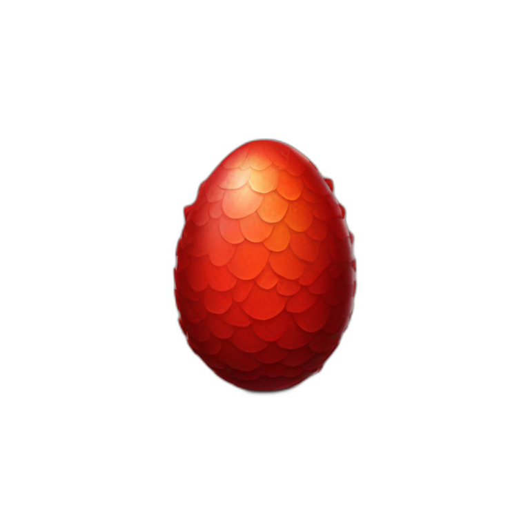 Dragon red egg emoji