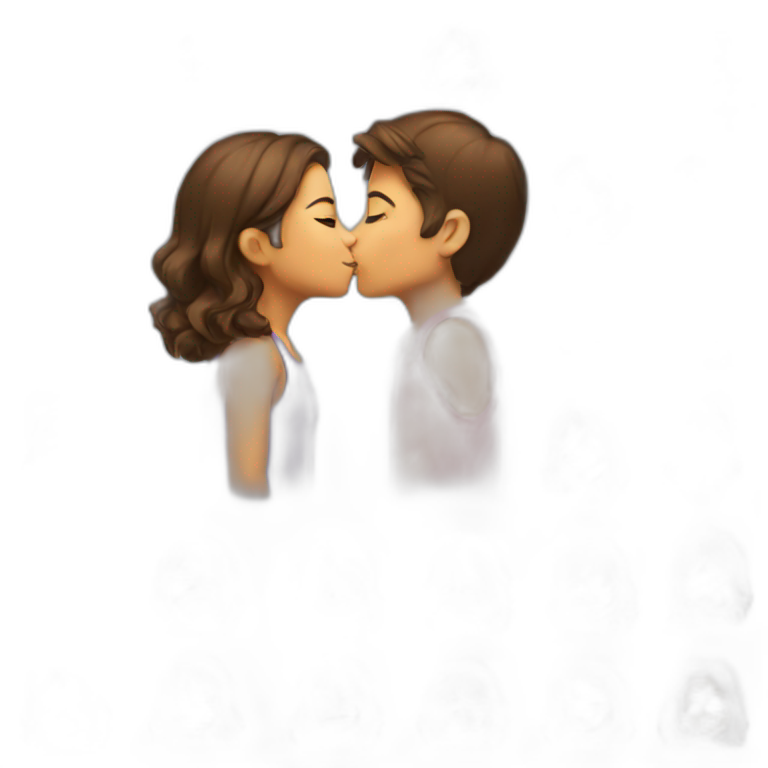 Girl kisses girl emoji