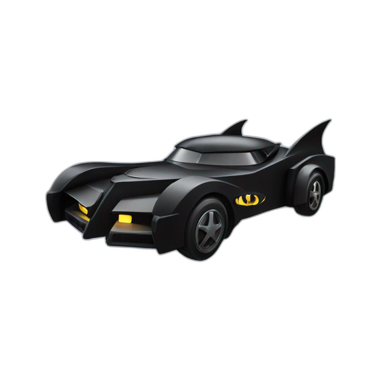 Batmobile speeding emoji