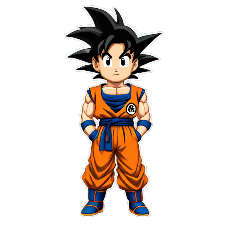 Goku frop dragon ball z emoji