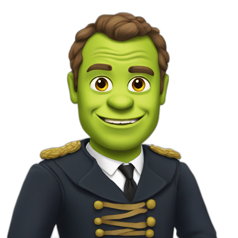 Macron Shrek emoji
