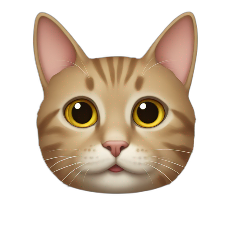 cat with buble emoji