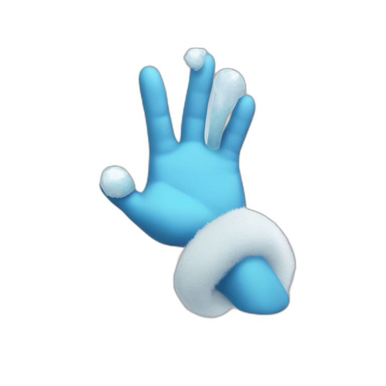 cool Father Frost hands Rock sign emoji