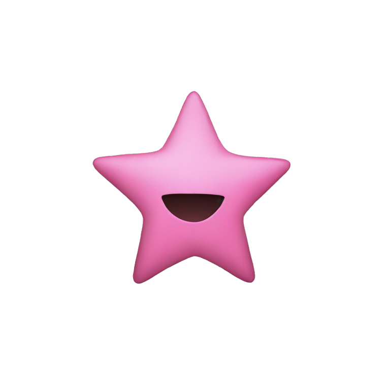 faceless pink star emoji