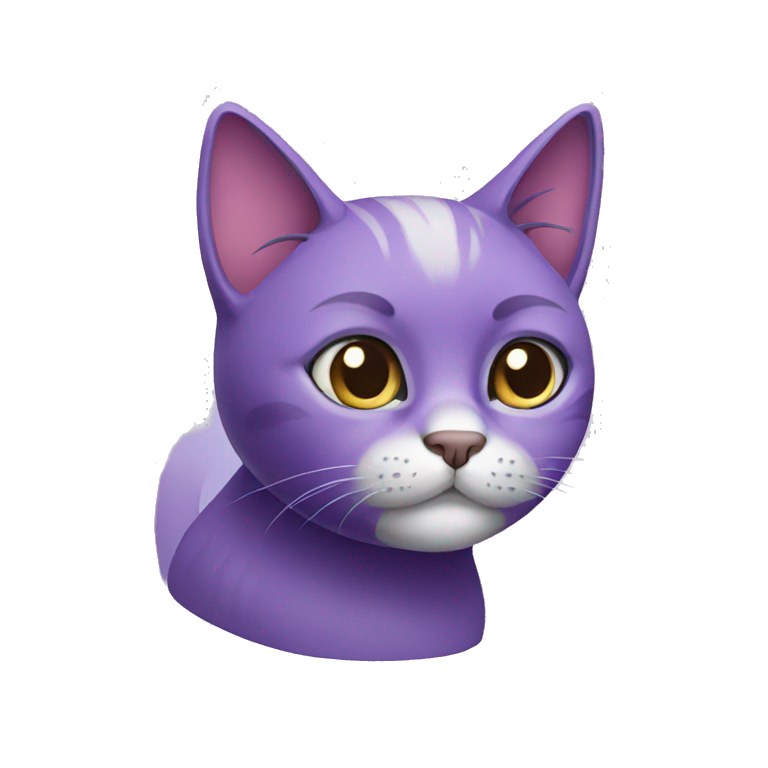 Purple cat emoji