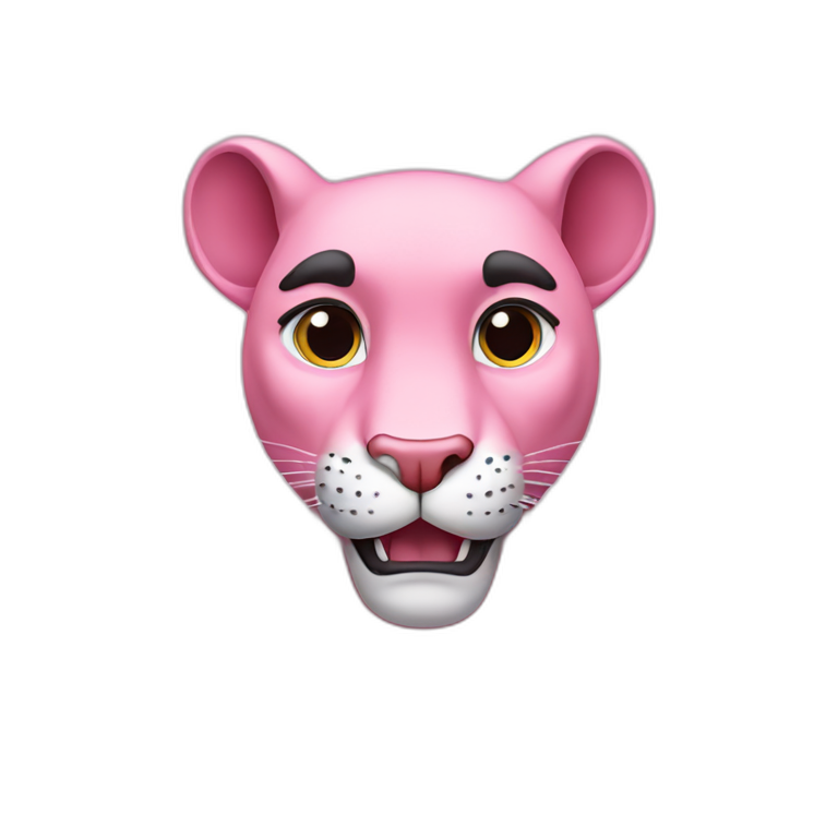 The pink panther emoji