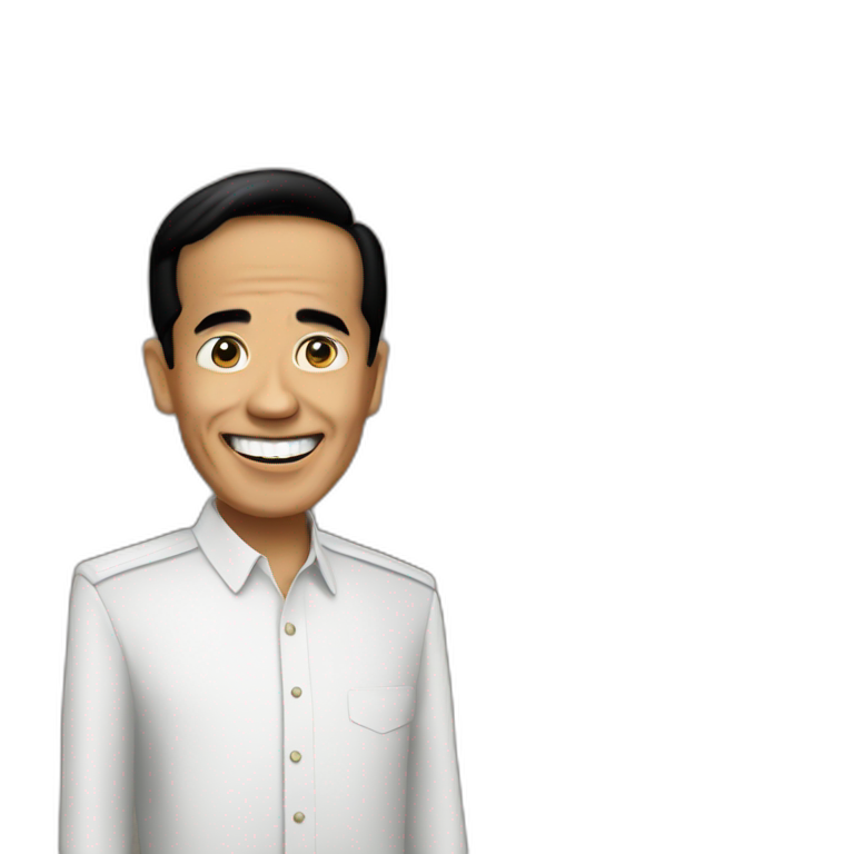 Jokowi say hello emoji