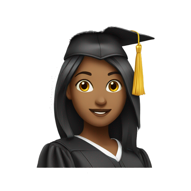 Graduating girls  emoji