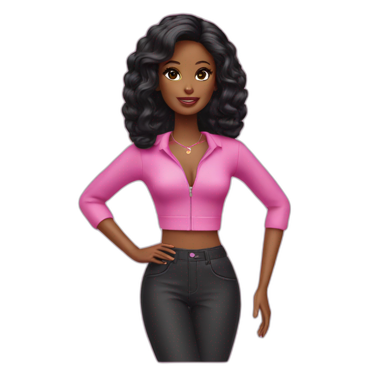 Black Barbie emoji
