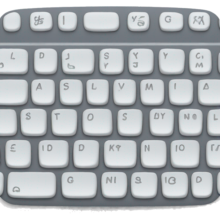 keyboard with speech bubble emoji