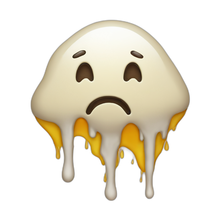 melting face emoji