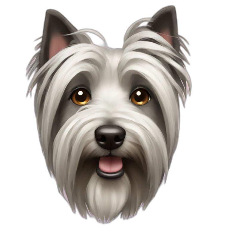 Skye terrier dog emoji
