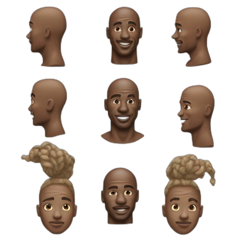 Michael Jordan head emoji emoji