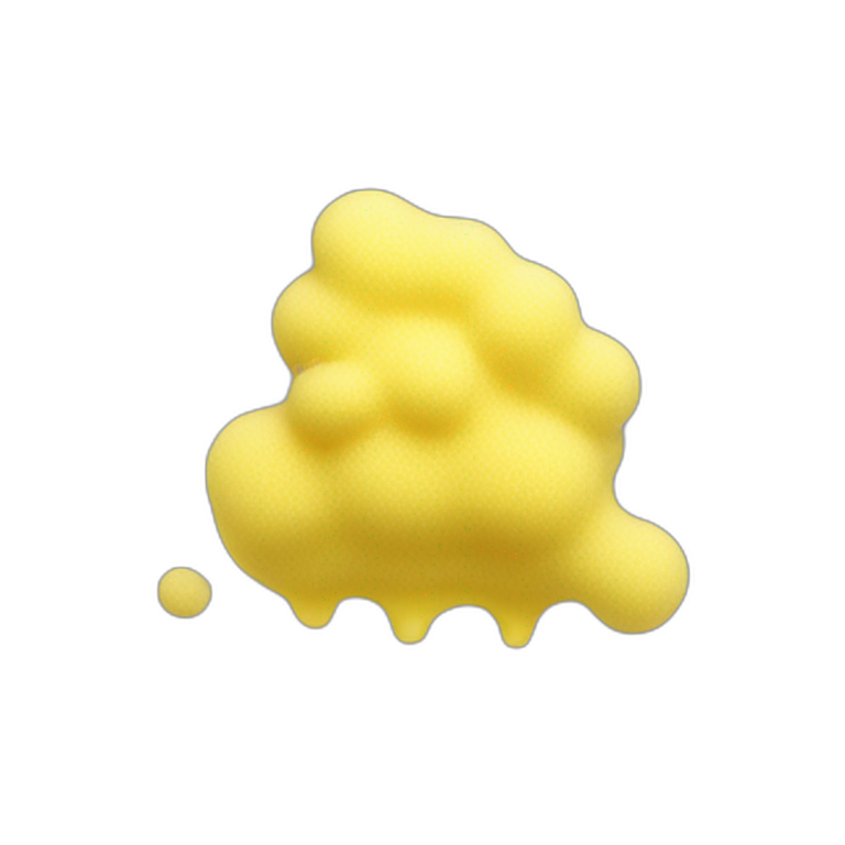 yellow foam emoji