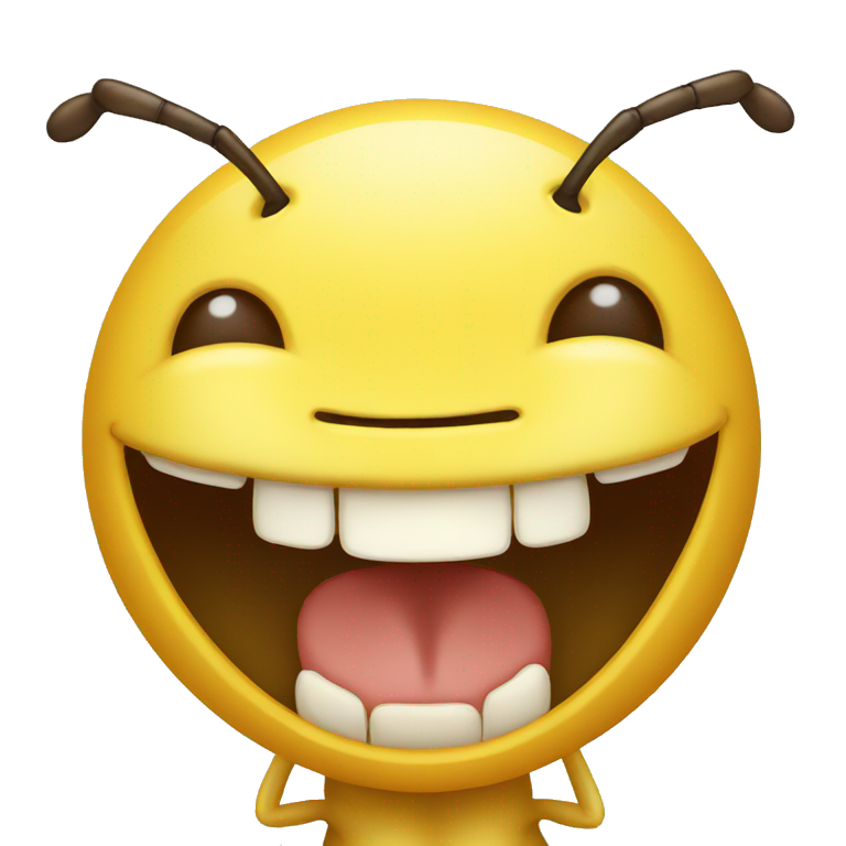 yellow laughing ant emoji
