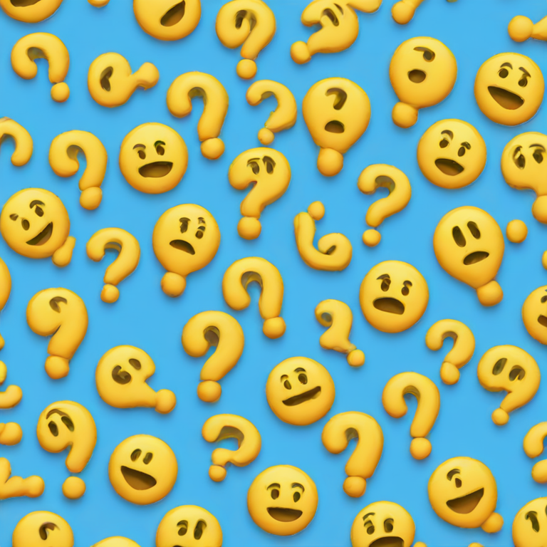 question marks emoji
