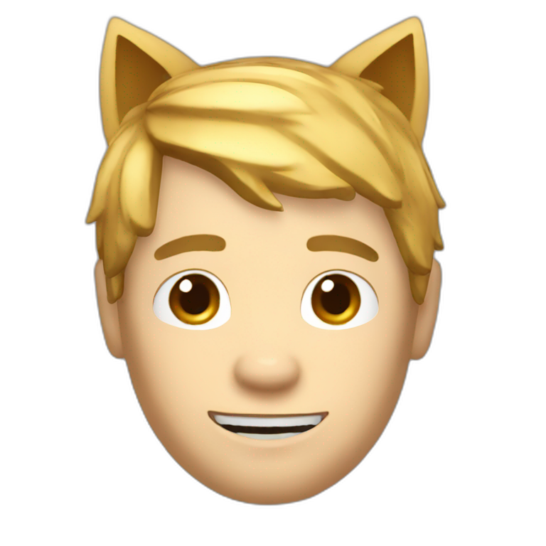 roblox man face with cat ears emoji