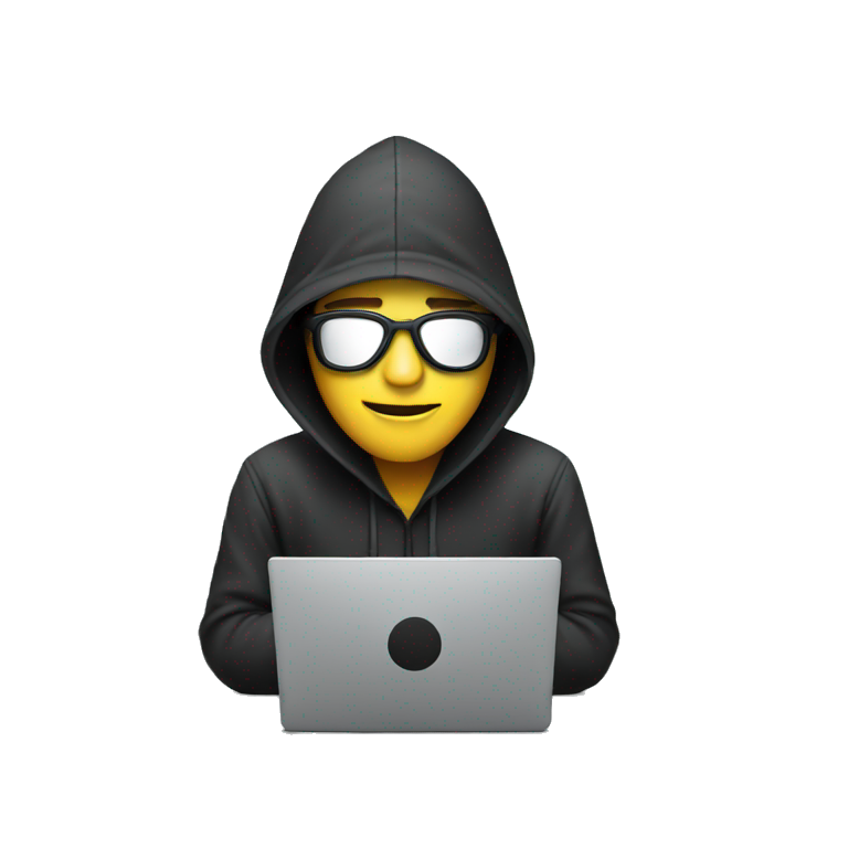 Hacker on a laptop emoji