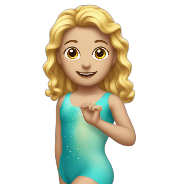 Sirène gymnaste emoji