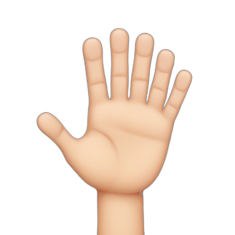 six finger hand emoji