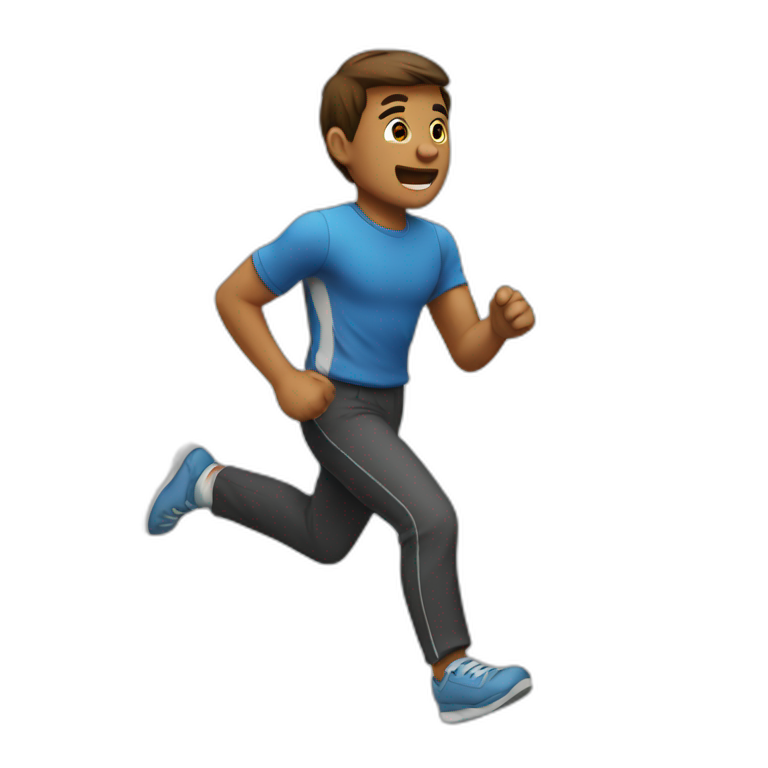 running away emoji
