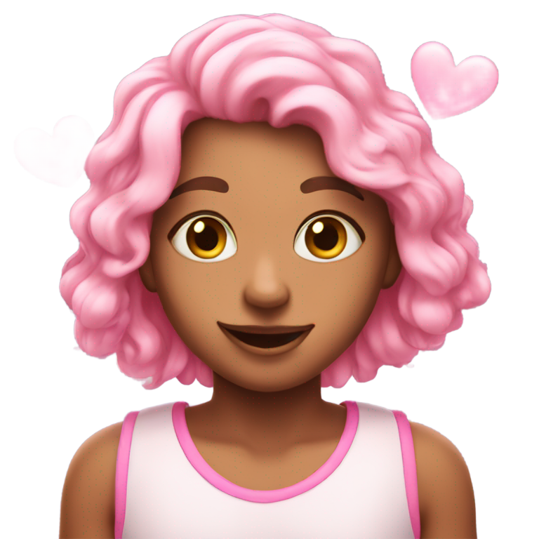 cute pink hearts emoji