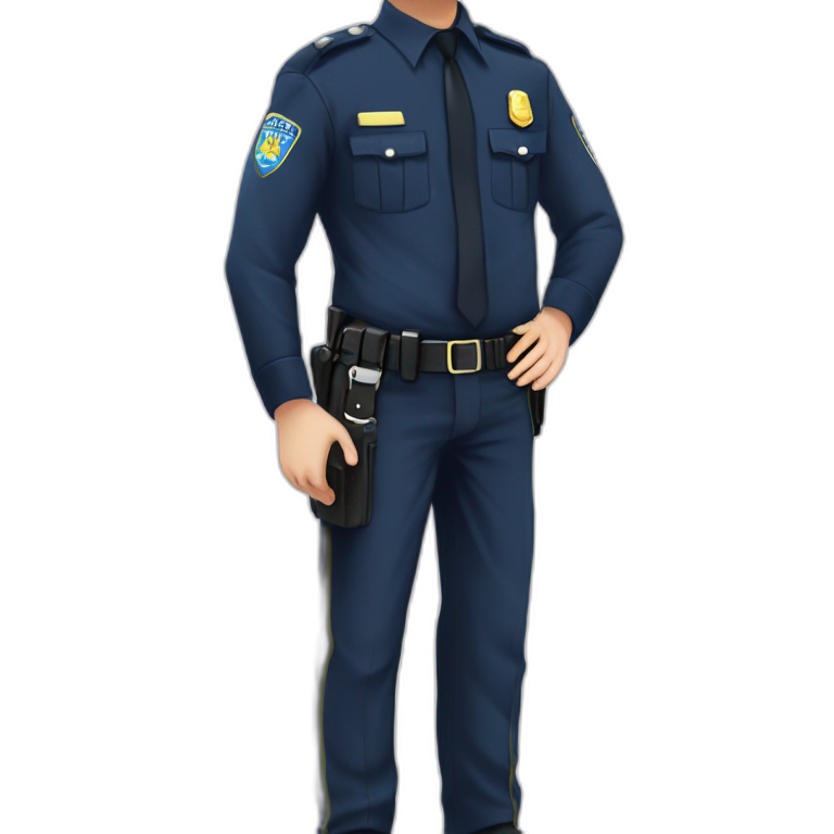 police officer in uniform emoji