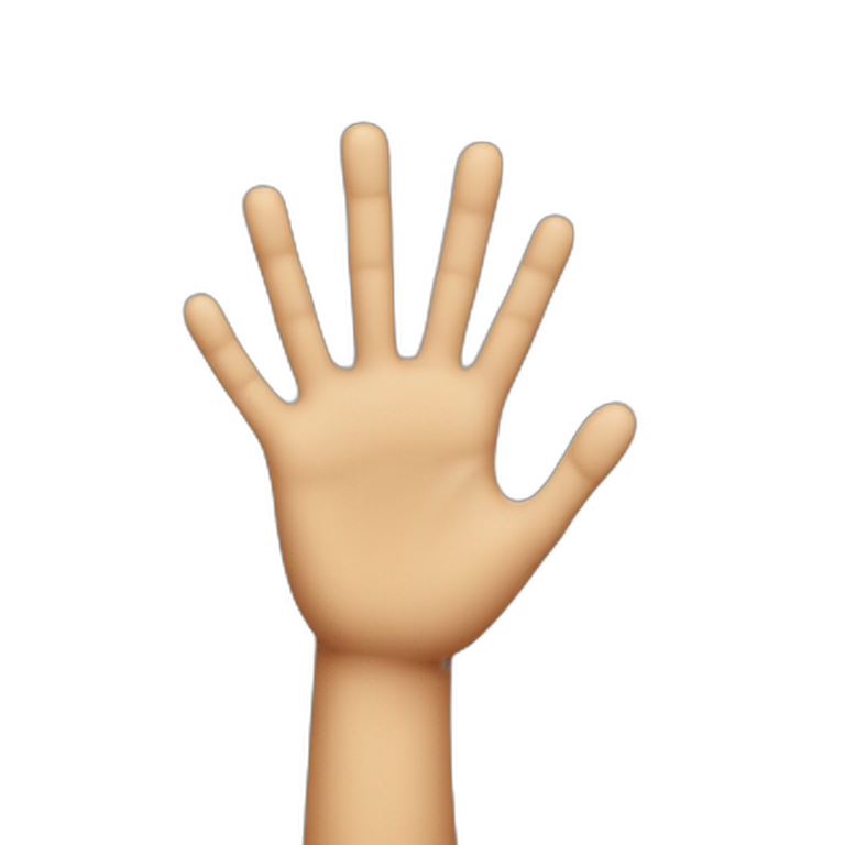 hand with one toy finger emoji