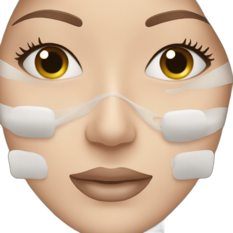 Skincare face masks emoji