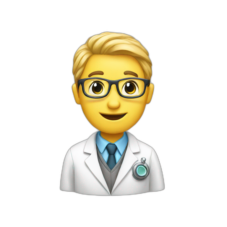 scientist saying thank you emoji