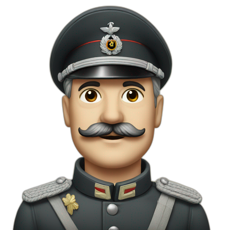 German general 1940 with mustach emoji