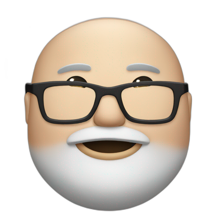 fat man with glasses emoji